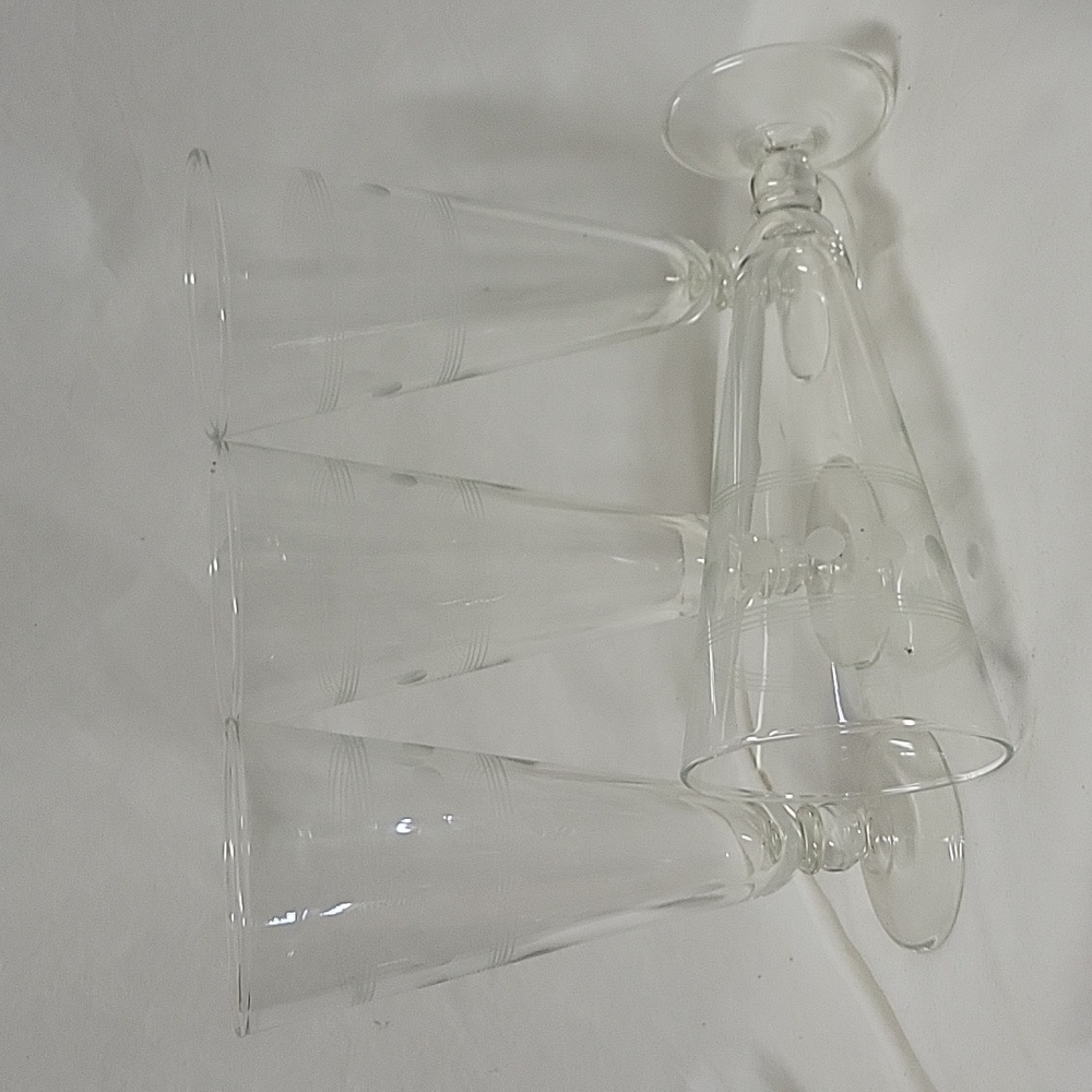 Vintage Circles and Bands 10 oz Pilsner Glasses, set of 4